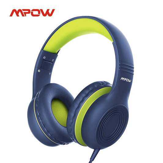 Mpow CH6 Wired Child Kids Headphones Food Grade Material 85dB Limited Volume with 3.5mm AUX Port for MP3 MP4 PC Phone Laptops