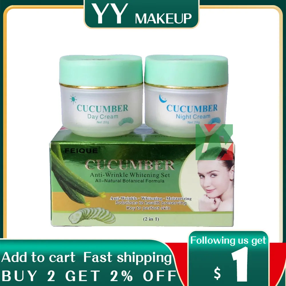 CUCUMBER anti wrinkle whitening cream for face skin care Hot selling natural botanical formula