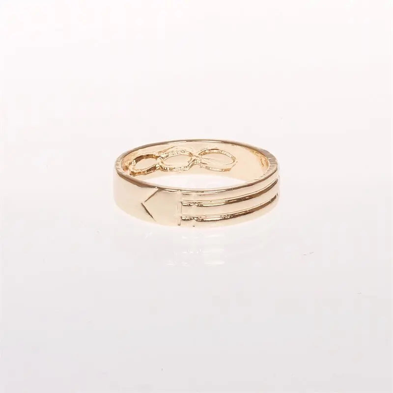 Unisex Stainless Steel Atlantis Rings Silver/gold Colors For Women And Men