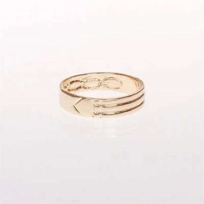 Unisex Stainless Steel Atlantis Rings Silver/gold Colors For Women And Men