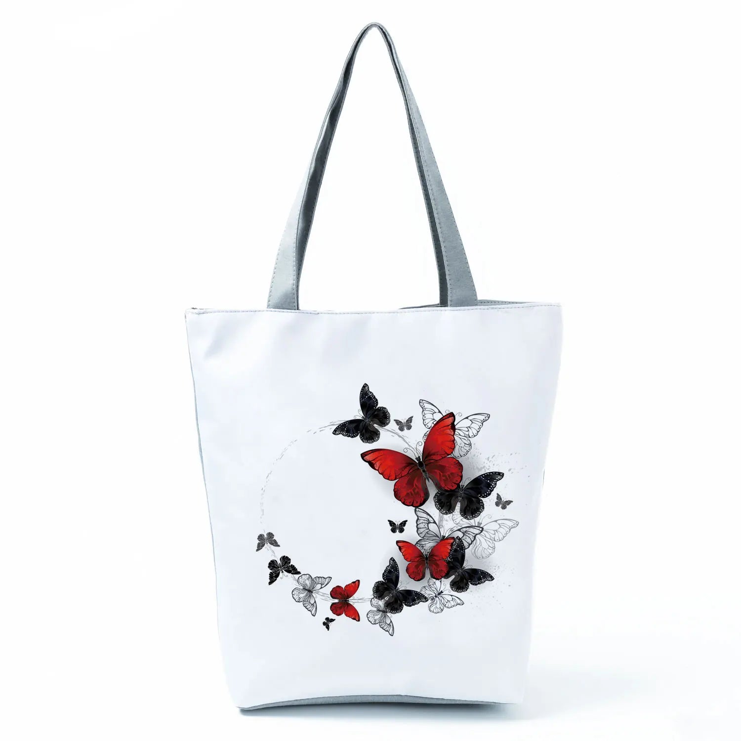 Simple Style Bee Butterfly Printed Shoulder Bag Female Beautiful Travel Shipping Tote Bag Portable Lunch Box Bento Outdoor Packs