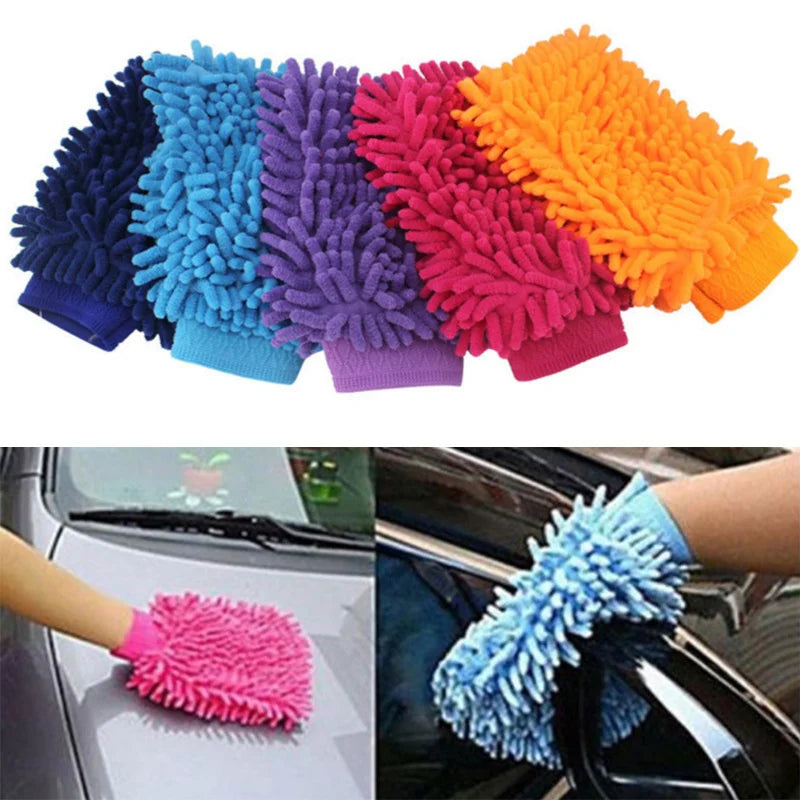 Paint Cleaner Microfiber Chenille Car Styling Moto Wash Vehicle Auto Cleaning Mitt Glove Equipment Detailing Cloths Home Duster