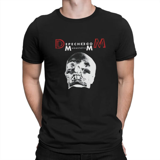 Music Band Depeche Cool Mode Skull T Shirt Vintage Gothic Men's Tshirt Polyester Men Tops