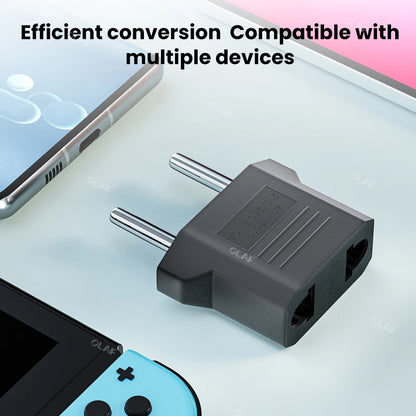 1-10pcs EU Euro KR Plug Adapter US to EU Plug Adapter Travel KR EU Adapter Electric EU KR Plug Converter Power Sockets AC Outlet