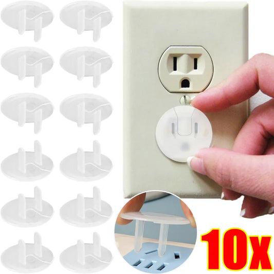 1/10pcs Anti Electric Shock Plugs Protector Cover Baby Kids Clear Safety Outlet Plugs Guard Electrical Security Protection