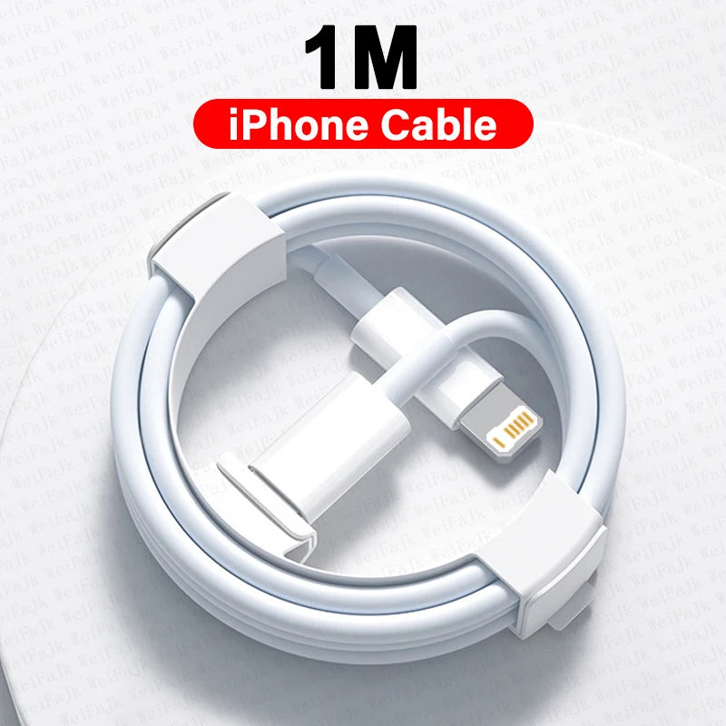 For APPLE Original PD 30W Type C Charger For iPhone 14 13 12 11 Pro Max Mini X XS XR 7 8 Plus iPad Fast Charging Lightning Cable