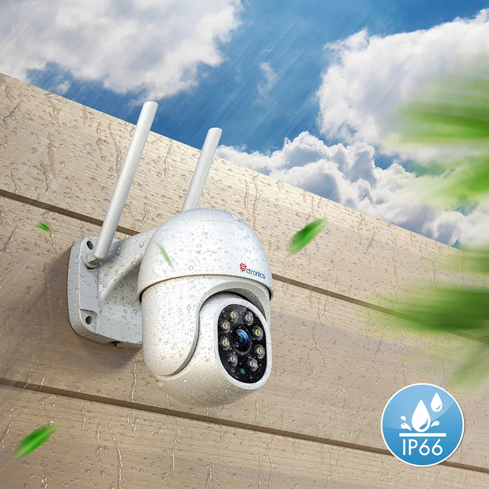 Ctronics 5MP WiFi Camera Outdoor PTZ 360 Security IP Camera Human Detection Auto Tracking CCTV 4MP 1080P Night Vision 2-way Talk