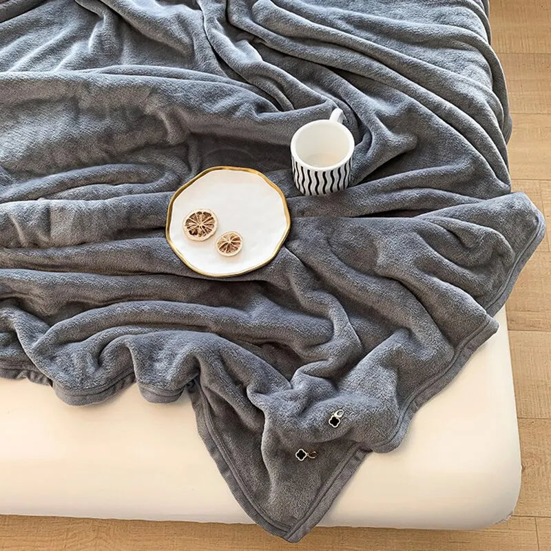 Solid Color Pet Waterproof Sofa Blankets Protective Pad Household Prevents Pets Stains Comfortable Soft Blanket Easy Cleaning