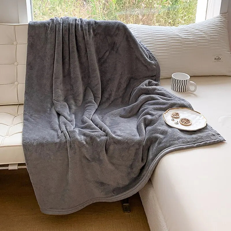 Solid Color Pet Waterproof Sofa Blankets Protective Pad Household Prevents Pets Stains Comfortable Soft Blanket Easy Cleaning