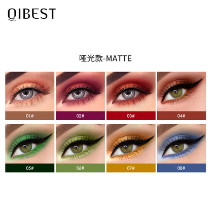 QIBEST Eyeshadow Stick Makeup Glitter Eye Shadow 15 Colors Eyeshadow Pigment Waterproof Eye Shadow Stick Liquid Shiny Cosmetics