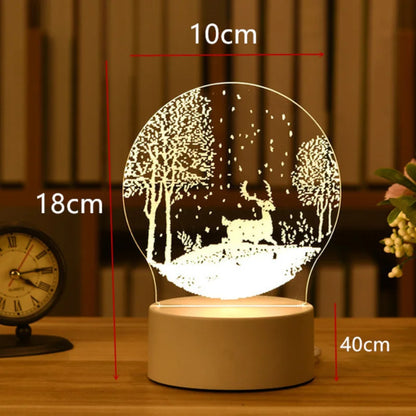 Romantic Love 3D Lamp Acrylic Led Night Lights Children's Table Lamp Christmas Neon Sign Lights Valentine's Day Birthday Gifts