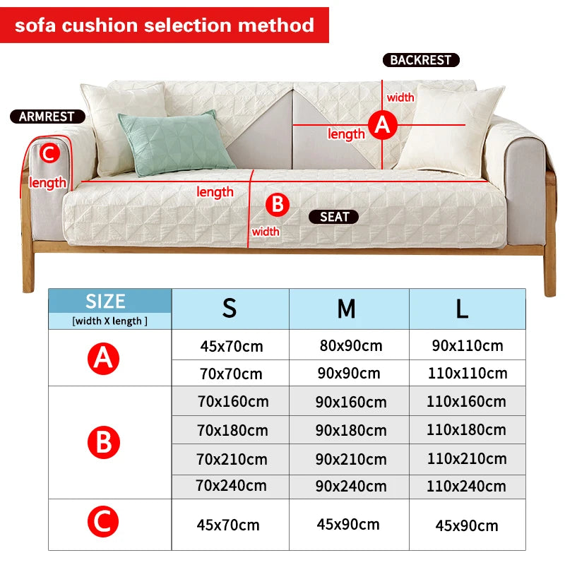 New Thicken Plush Sofa Slipcover Slip Resistant Sofa Towel Seat Cushion Chair Couch Cover Sofa Covers for Living Room Decor 1PC