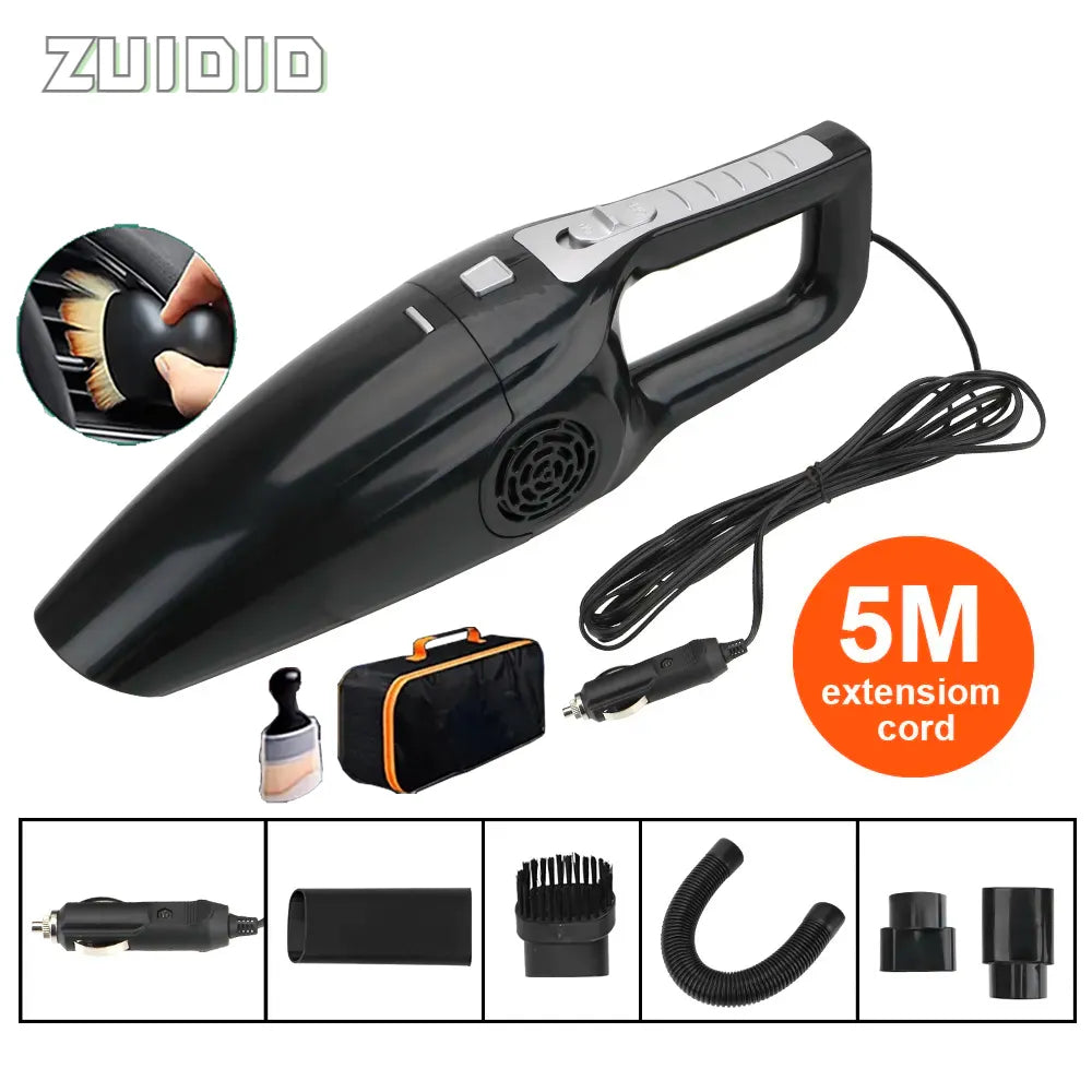 120W 12V Car Vacuum Cleaner Portable Wet Dry Vacuum Cleaning Machine Powerful Handheld Mini Vaccum Cleaners Home-appliance 2023