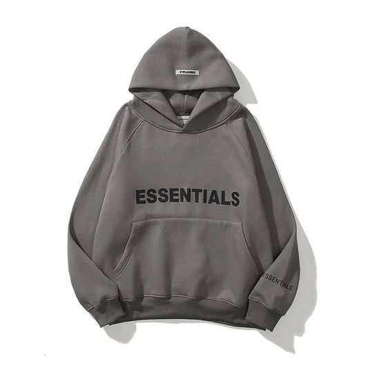 Essentials Hoodie Men's Reflective Letter Printed Oversized Hoodies Sweatshirts Women Fashion Pullover Hip Hop Street Sweat Tops