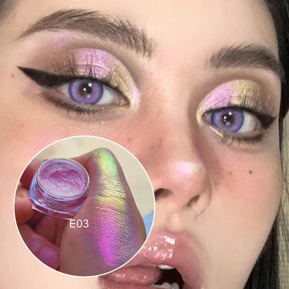 MultiChrome Shifting Pigments Chameleon Eyeshadow Duochrome Chameleon Eyeshadow Infinite Chrome Shining Eyeshadow Net 0.2g